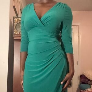 Ralph Lauren Teal Long Sleeve Dress